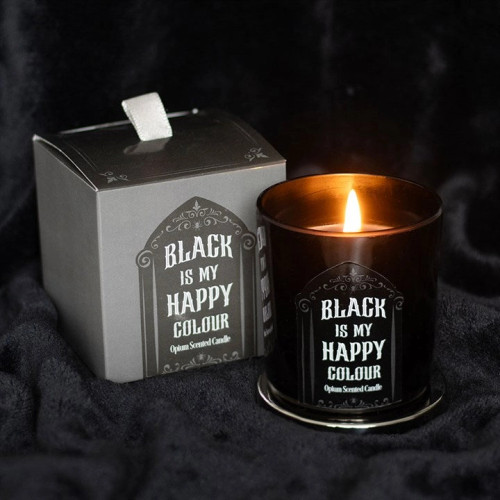 Black Is My Happy Colour Candle: Opium Scent