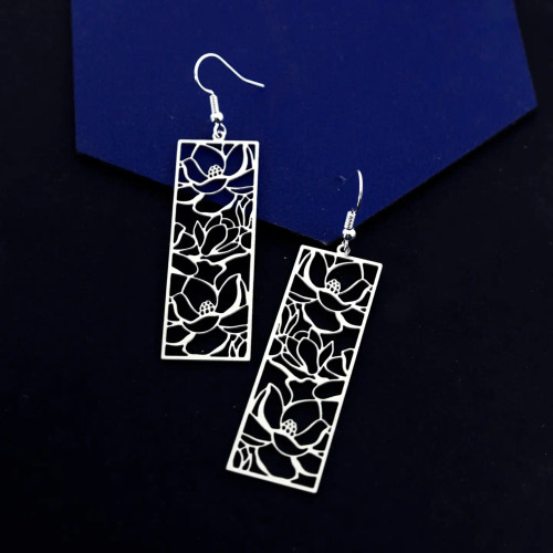 Elegant Floral Stainless Steel Earrings Elegant Floral Stainless Steel Earrings