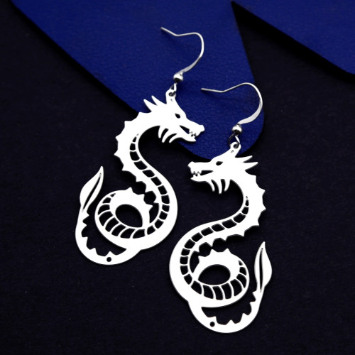 Mystical Dragon Stainless Steel Earrings Mystical Dragon Stainless Steel Earrings