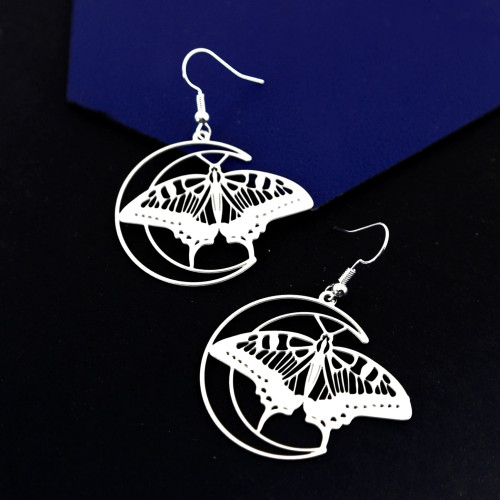 Mystic Moth Stainless Steel Earrings Mystic Moth Stainless Steel Earrings