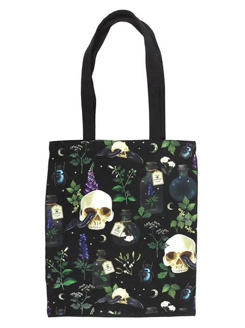 Venom & Vines Snake Skull Tote Bag Venom & Vines Snake Skull Tote Bag