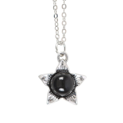 Deadly Nightshade Berry Necklace with Black Obsidian On Greeting Card Deadly Nightshade Berry Necklace with Black Obsidian On Greeting Card