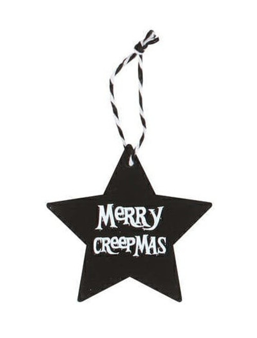 Creepy Christmas Hanging Decoration: Merry Creepmas