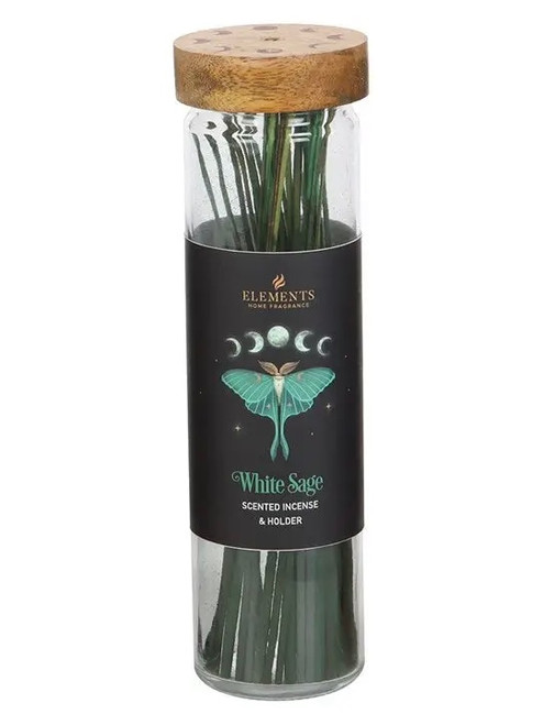Dark Forest Incense Sticks + Holder: White Sage Dark Forest Incense Sticks + Holder: White Sage