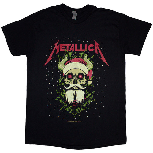 Metallica Santa Horns T-Shirt - Small to 2XL