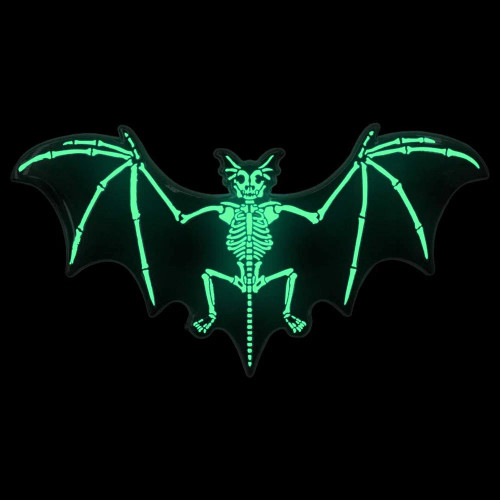 Kreepsville 666 Skelli Bat Enamel Pin - Glow In The Dark!