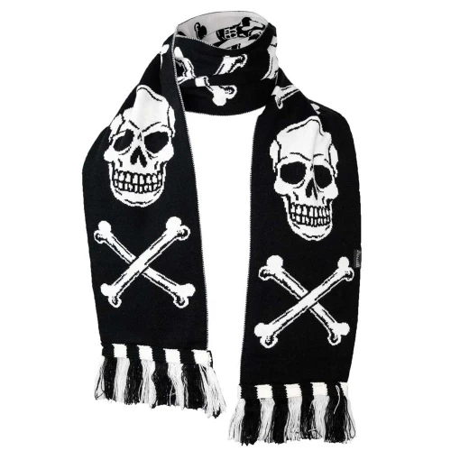 Kreepsville 666 Skull Crossbones Knit Scarf
