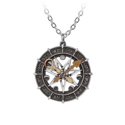 Alchemy Gothic - Astro-Lunial Compass Pendant