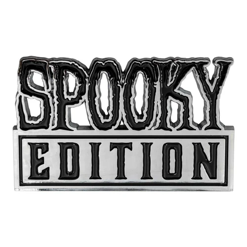 Kreepsville 666 Motor Macabre Stick On Emblem: Spooky Edition - Chrome