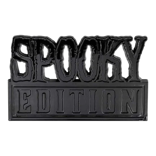 Kreepsville 666 Motor Macabre Stick On Emblem: Spooky Edition - Black