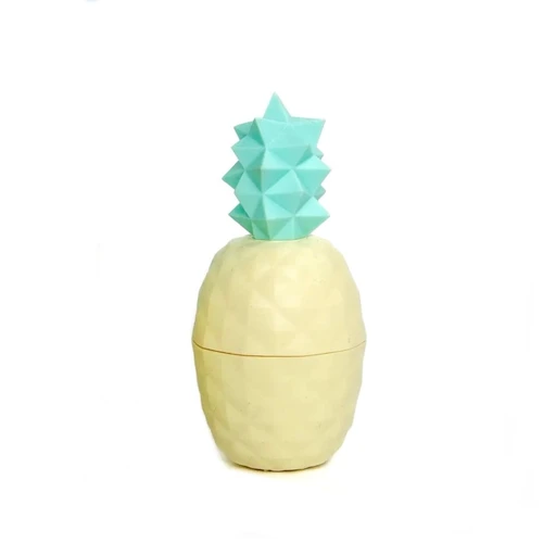 Rebels Refinery Yellow / Teal Pineapple Lip Balm: Pina Colada