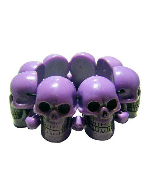 Kreepsville 666 Skull Collection Bracelet: Purple Kreepsville 666 Skull Collection Bracelet: Purple