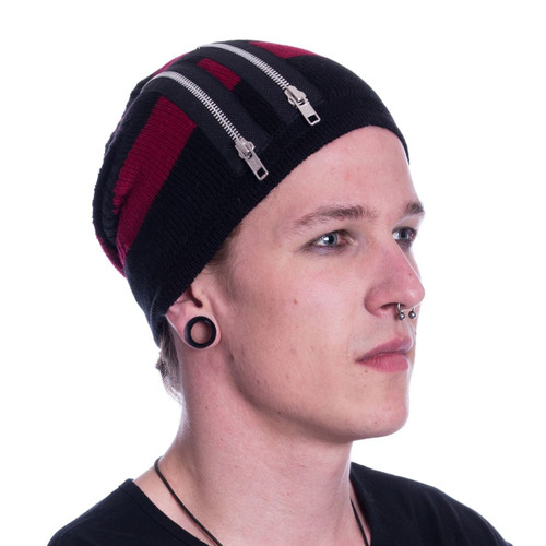 Vixxsin Krueger Beanie: Black and Red