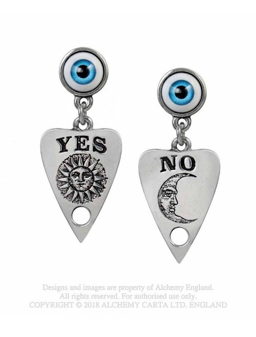 Alchemy Gothic - Ouija Planchette Stud Earrings