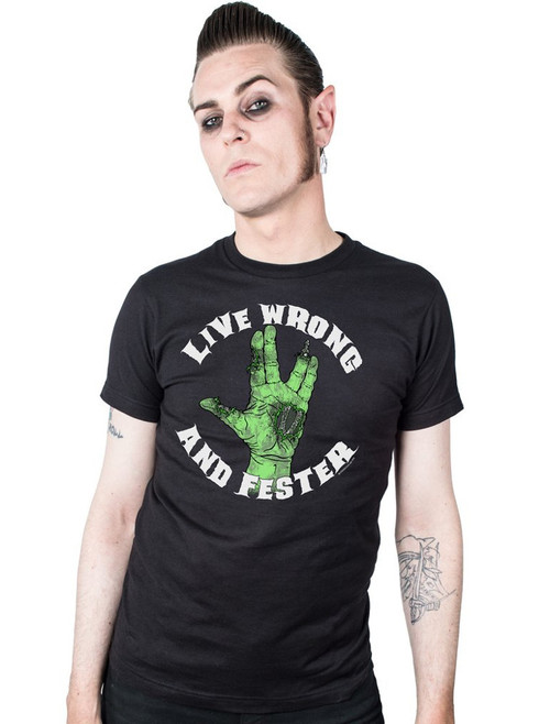 Kreepsville 666 Live Wrong and Fester T-Shirt Kreepsville 666 Live Wrong and Fester T-Shirt