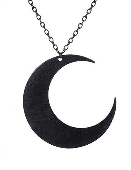 Restyle Large Moon Pendant: Black Restyle Large Moon Pendant: Black