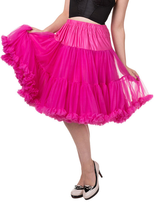 Banned Starlite 23" Petticoat: Hot Pink Banned Starlite 23" Petticoat: Hot Pink