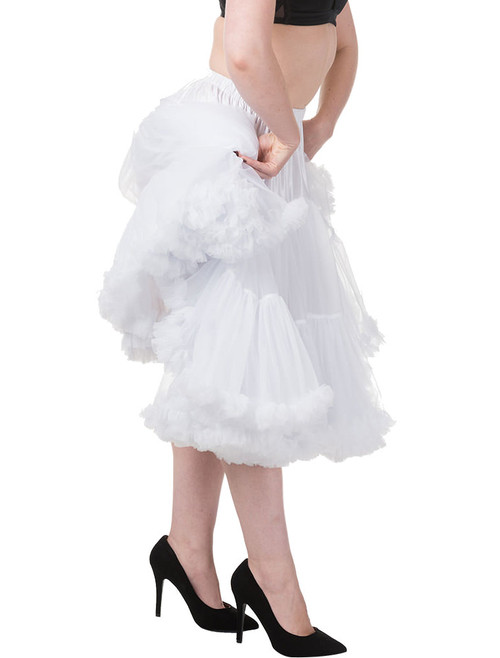 Banned Lifeforms 26" Petticoat: White Banned Lifeforms 26" Petticoat: White