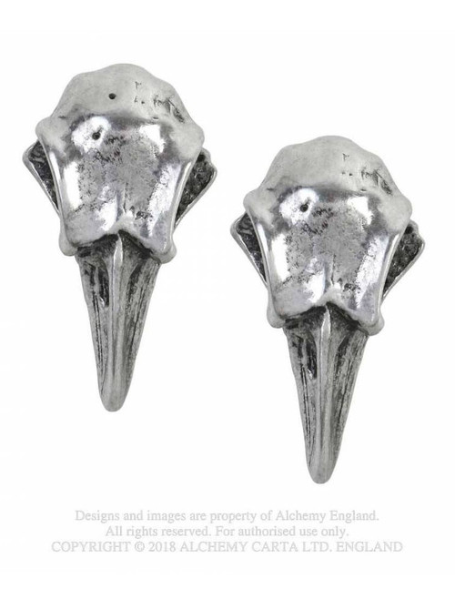 Alchemy Gothic - Rabeschadel Stud Earrings