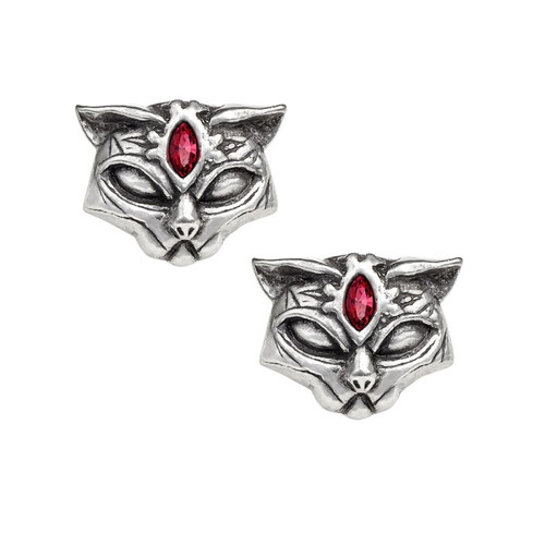 Alchemy Gothic - Sacred Cat Stud Earrings