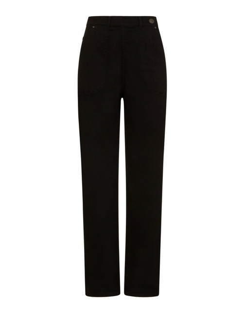 Hell Bunny Weston Denim Jeans: Black - 4XL