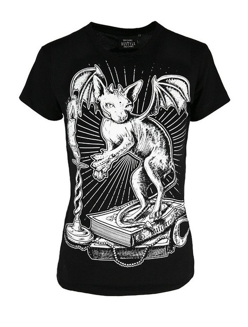 Restyle Ominous Cat T-Shirt - Small, 2XL and 3XL Restyle Ominous Cat T-Shirt - Small, 2XL and 3XL