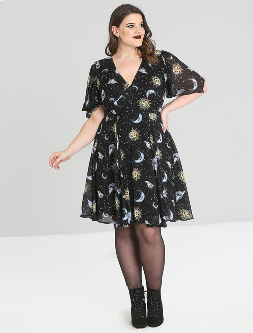 Hell Bunny Solaris Dress - Small, Large and 4XL Hell Bunny Solaris Dress - Small, Large and 4XL