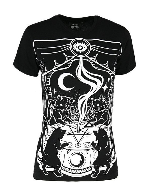 Restyle Cat Sabbath T-Shirt - Small to 3XL Restyle Cat Sabbath T-Shirt - Small to 3XL