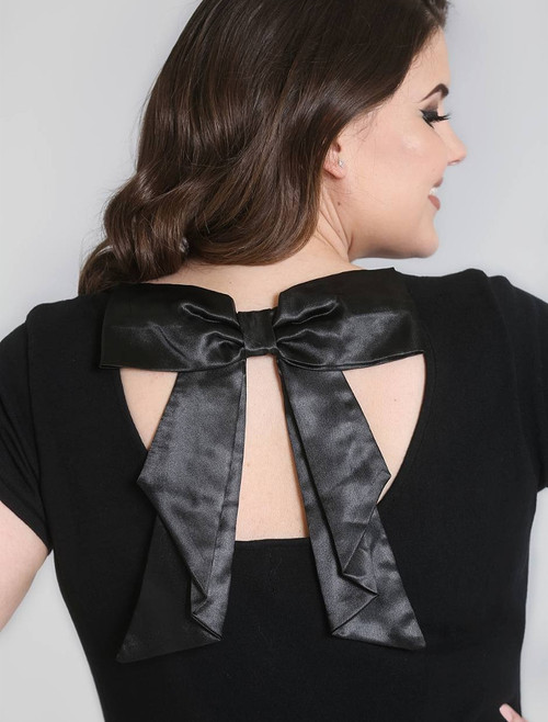 Hell Bunny Celine Top: Black - Large and XL