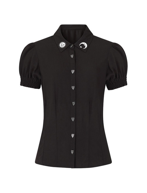 Hell Bunny Samara Blouse - XS, Medium, XL and 2XL Hell Bunny Samara Blouse - XS, Medium, XL and 2XL