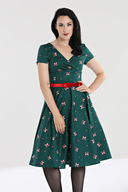 Hell Bunny Beth 50's Christmas Dress - Small Hell Bunny Beth 50's Christmas Dress - Small