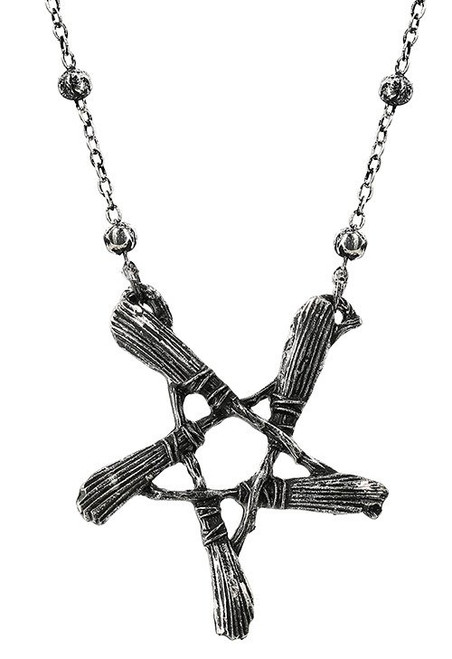 Restyle Broom Pentagram Pendant: Silver Restyle Broom Pentagram Pendant: Silver