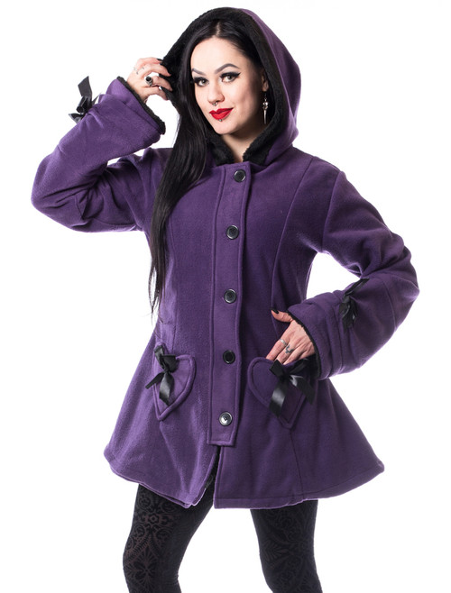 Poizen Industries Alison Coat: Purple - Small to XL