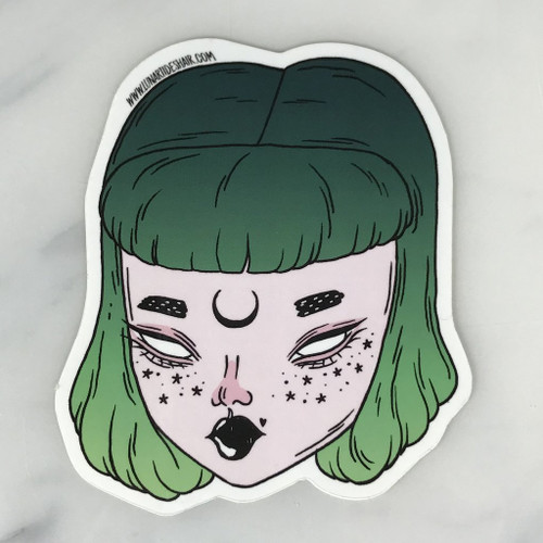 Lunar Tides Witch Babe Sticker