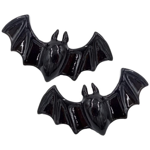 Kreepsville 666 Lil Black Bat Hair Slides (pair)