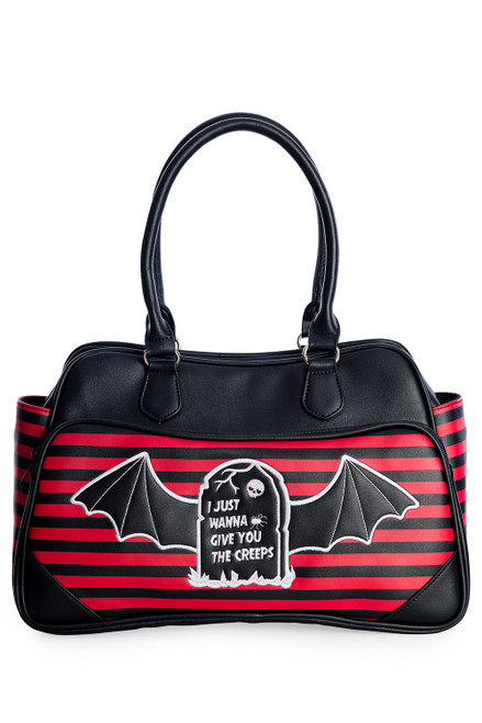 Banned I Just Want To Give You The Creeps Bag: Black / Red