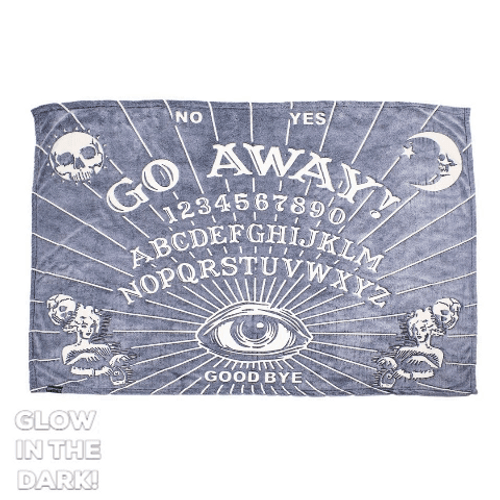 Kreepsville 666 Glow In The Dark Throw Blanket: Go Away Kreepsville 666 Glow In The Dark Throw Blanket: Go Away