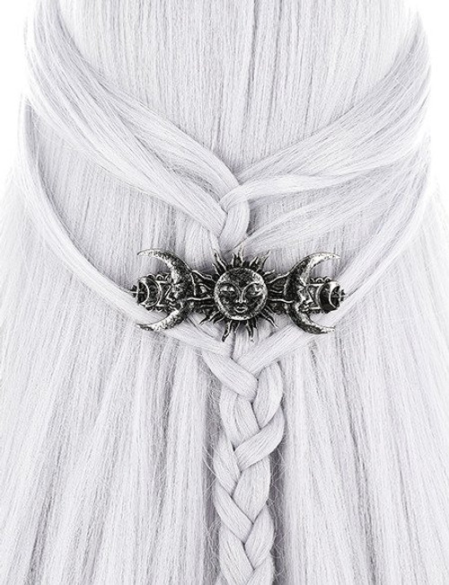 Restyle Sun and Moon Hair Clip: Silver Restyle Sun and Moon Hair Clip: Silver