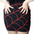Kreepsville 666 Spiderweb Mini Skirt: Red - XL