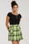 Hell Bunny Alicia Mini Skirt: Green - Large to 4XL
