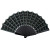 Kreepsville 666 Spiderweb Scallop Fan: Black