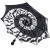 Kreepsville 666 Skull Handle Umbrella: Bat Swirl Kreepsville 666 Skull Handle Umbrella: Bat Swirl