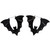 Too Fast Black Glitter Halloween Bat Earrings Too Fast Black Glitter Halloween Bat Earrings
