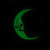 Kreepsville 666 Air Freshener: Skull Crescent Moon - Black Magick Scent - Glow In The Dark