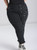 Hell Bunny Duo Bat Jeans: Black / White - Large, XL and 2XL Hell Bunny Duo Bat Jeans: Black / White - Large, XL and 2XL