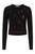 Banned Wilde Crop Jumper: Black / Red - Large to 4XL Banned Wilde Crop Jumper: Black / Red - Large to 4XL