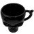Kreepsville 666 Anatomical Skull Mega Mug: Black Kreepsville 666 Anatomical Skull Mega Mug: Black