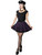 Kreepsville Spiderweb Skater Skirt: Purple - Small and Medium