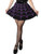 Kreepsville Spiderweb Skater Skirt: Purple - Small and Medium