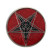 Kreepsville 666 Goathead Baphomet Enamel Pin Badge: Red Glitter